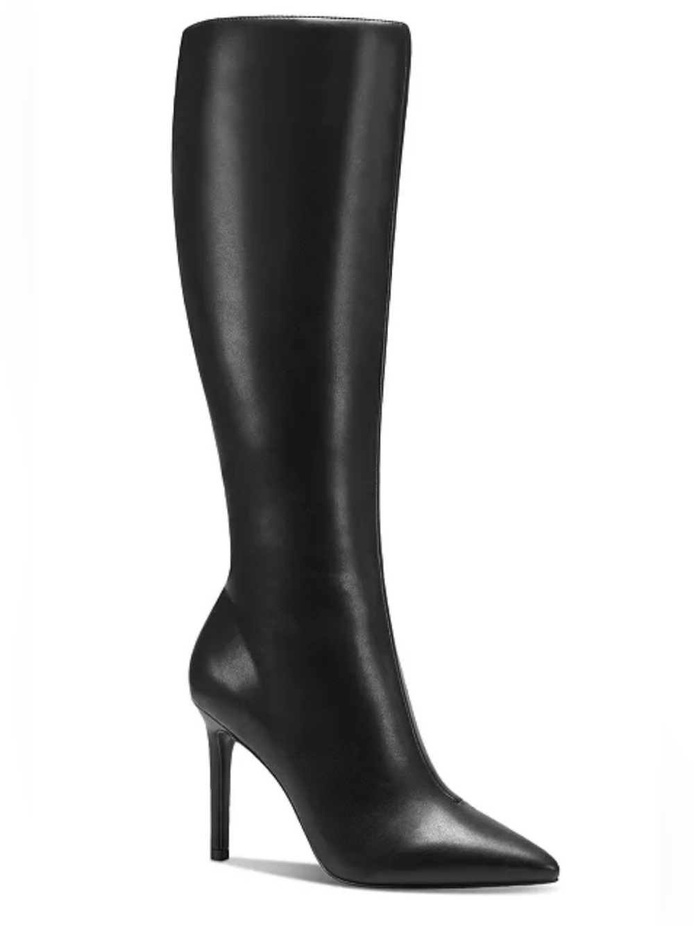 INC International Concepts Black Pointed Toe Stiletto Knee-High Boots